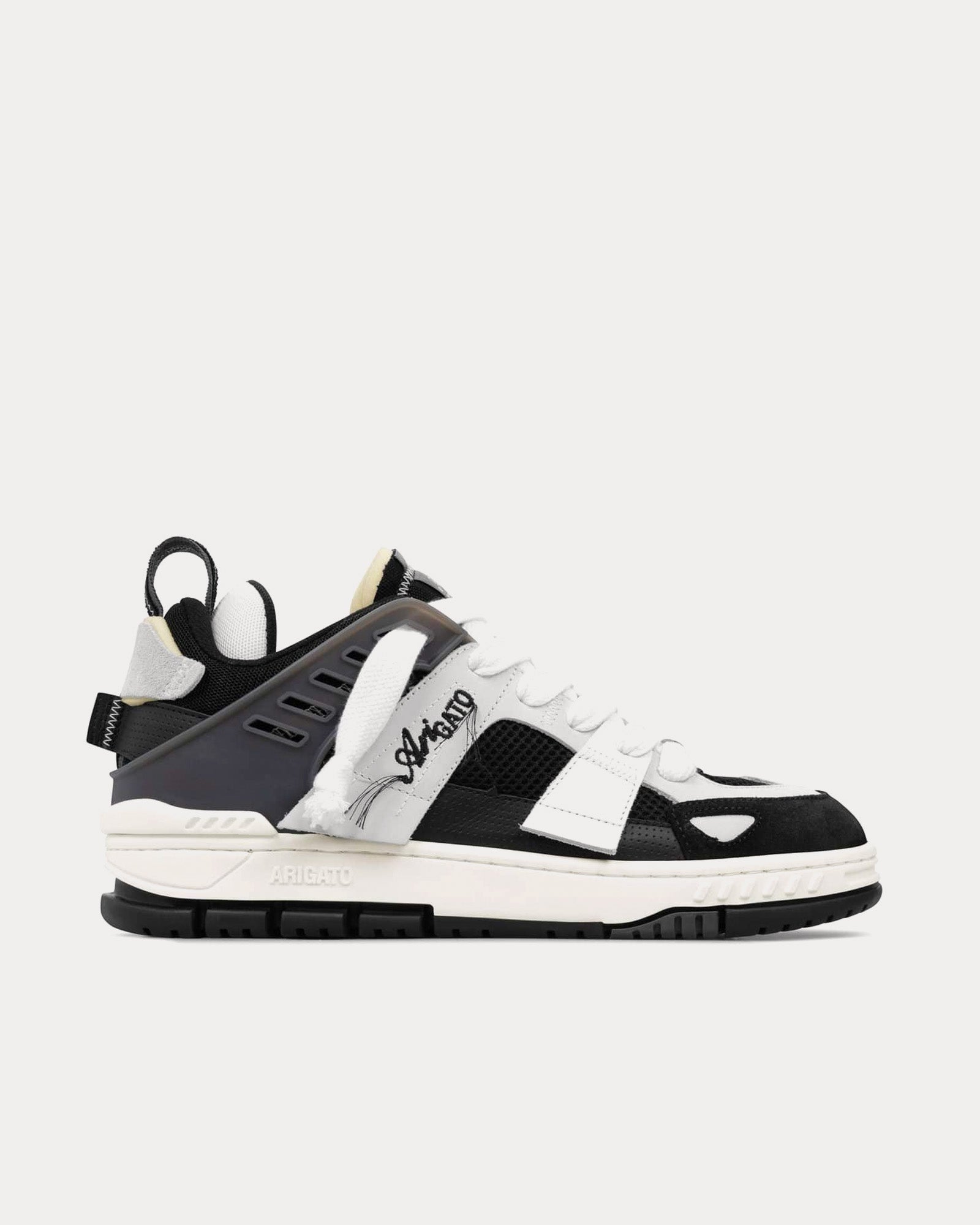 Axel Arigato Area Patchwork Black / White Low Top Sneakers - 1