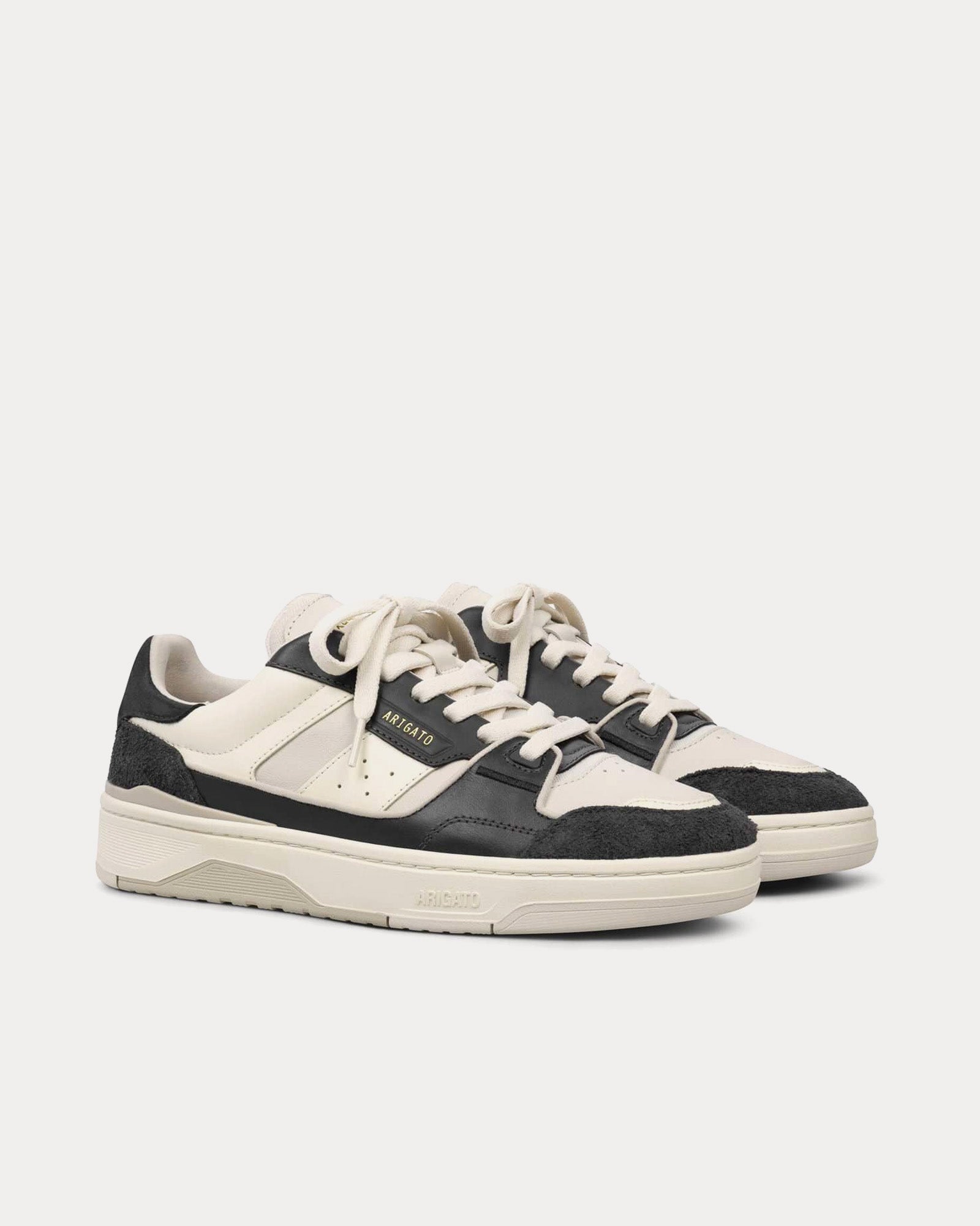 Axel Arigato Clay Leather Beige / Black Low Top Sneakers - 2