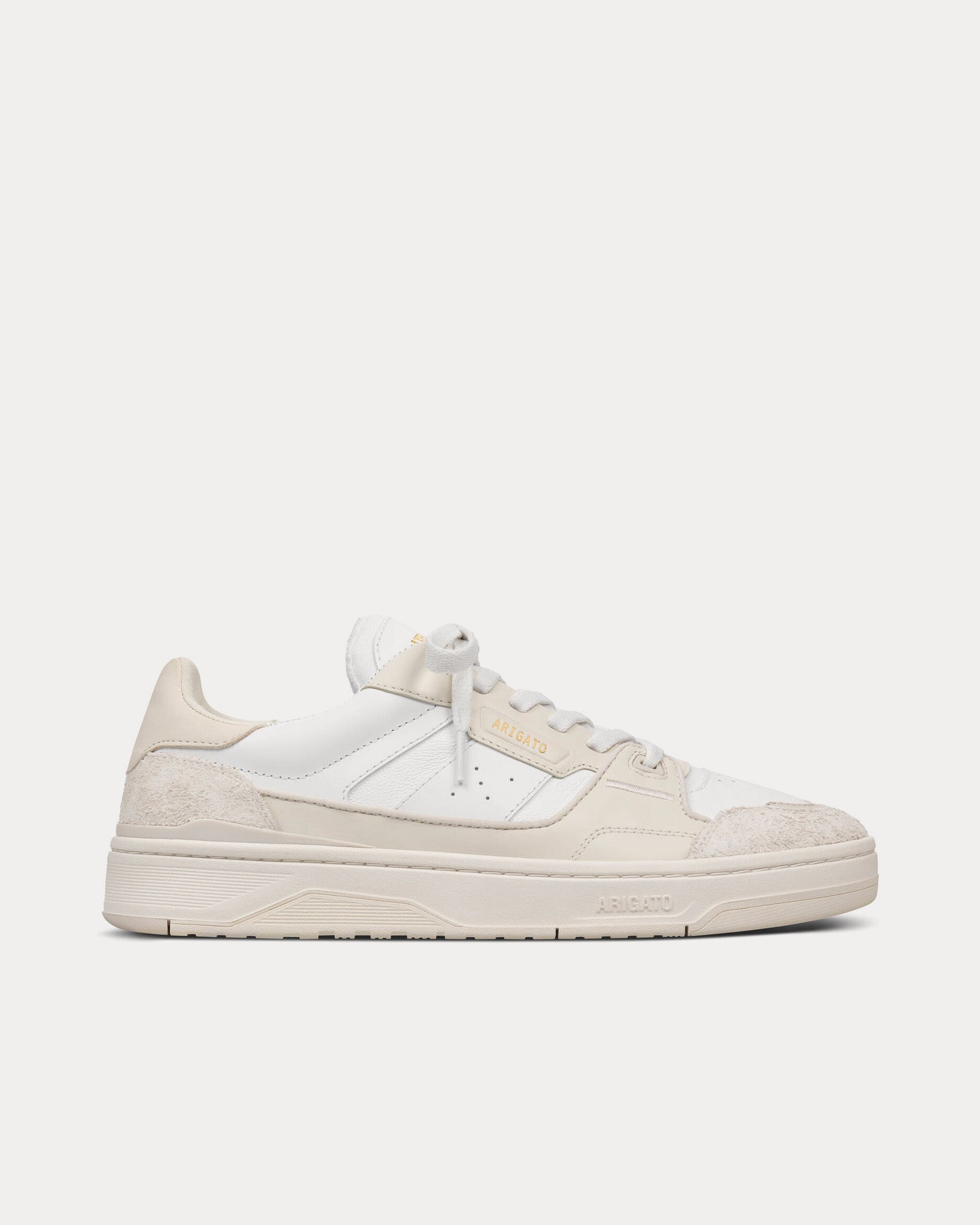 Axel Arigato Clay Leather Off White / White Low Top Sneakers - 1