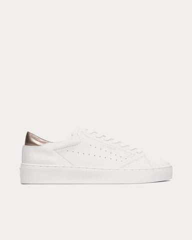 Axel Arigato Court Leather Off White / Rose Gold Low Top Sneakers