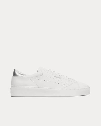 Axel Arigato Court Leather Off White / Silver Low Top Sneakers