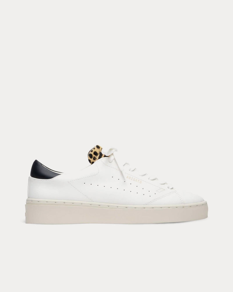 Axel Arigato Court Leather Off White / Leopard Low Top Sneakers - 1