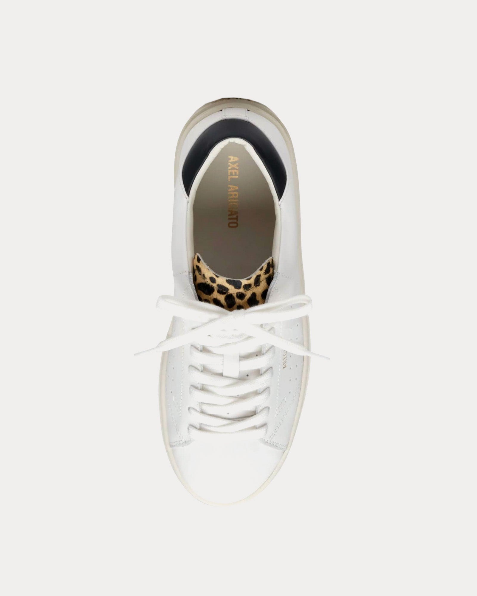 Axel Arigato Court Leather Off White / Leopard Low Top Sneakers - 2