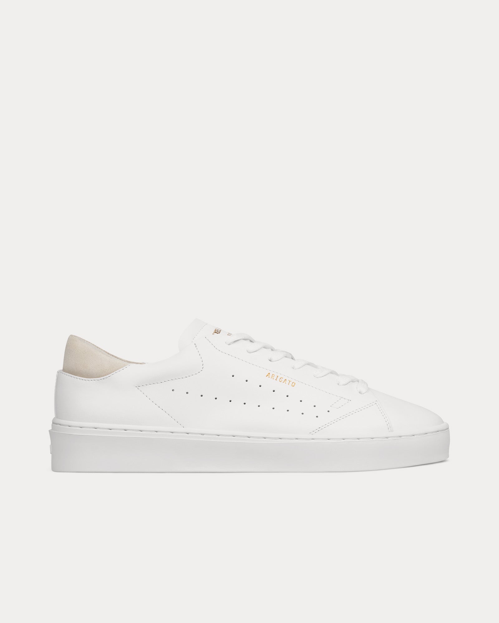 Axel Arigato Court Leather White / Taupe Low Top Sneakers - 1