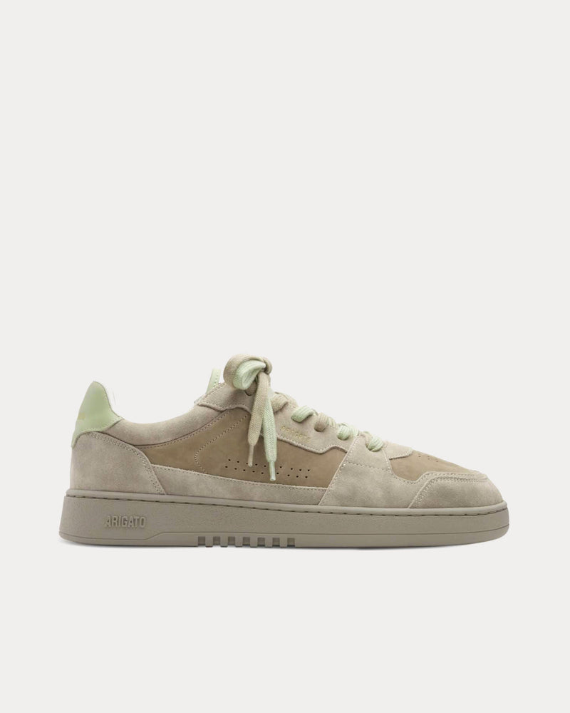 Axel Arigato Dice Lo Dark Beige / Light Green Low Top Sneakers - 1