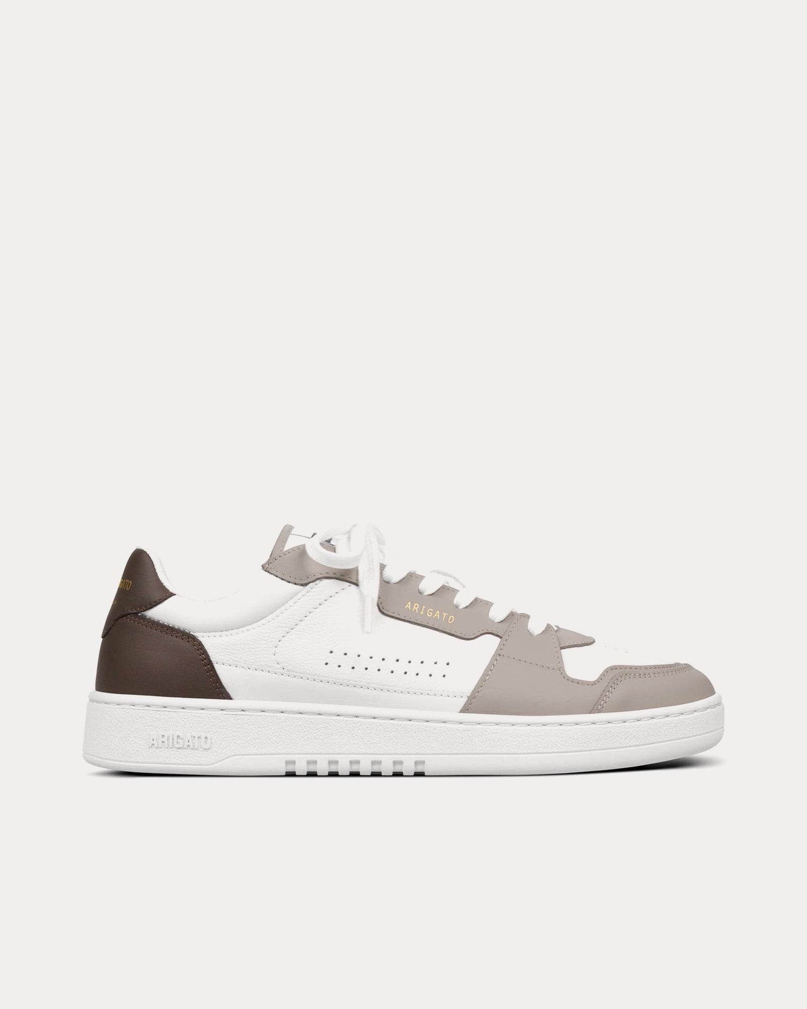 Axel Arigato Dice Lo White / Dark Brown Low Top Sneakers - 1