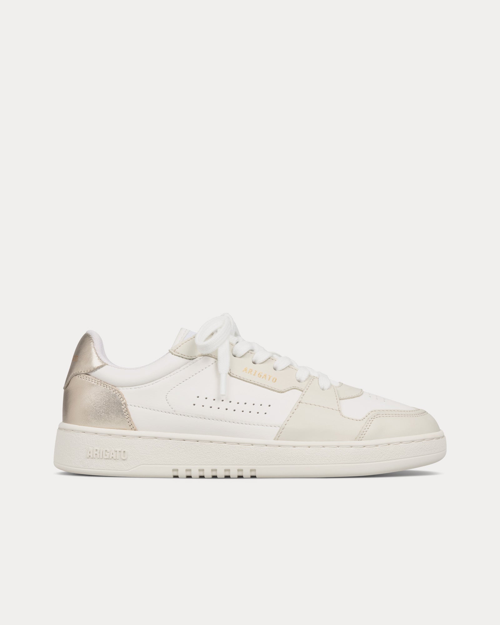 Axel Arigato Dice Lo White / Gold Low Top Sneakers - 1