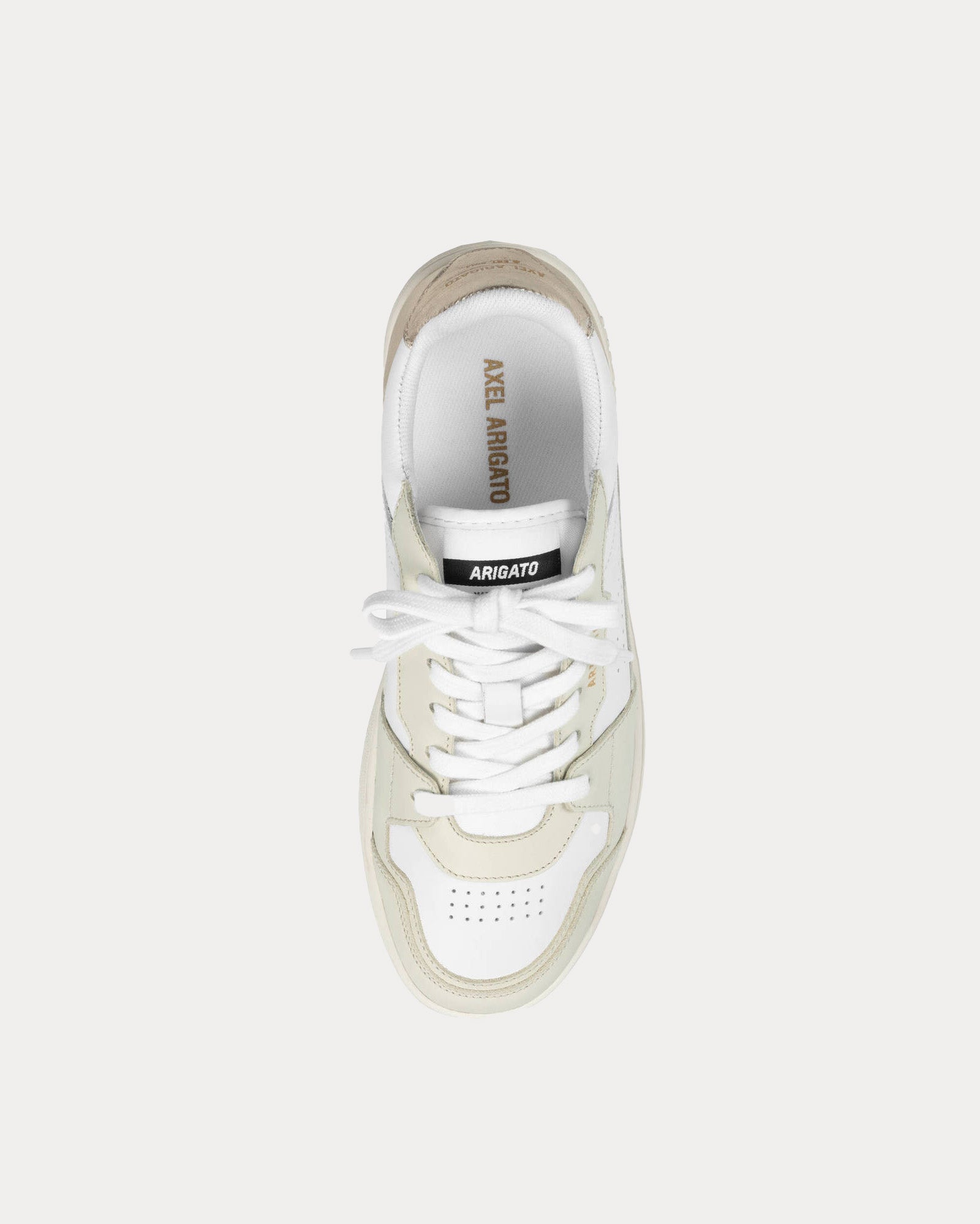 Axel Arigato Dice Lo White / Gold Low Top Sneakers - 2