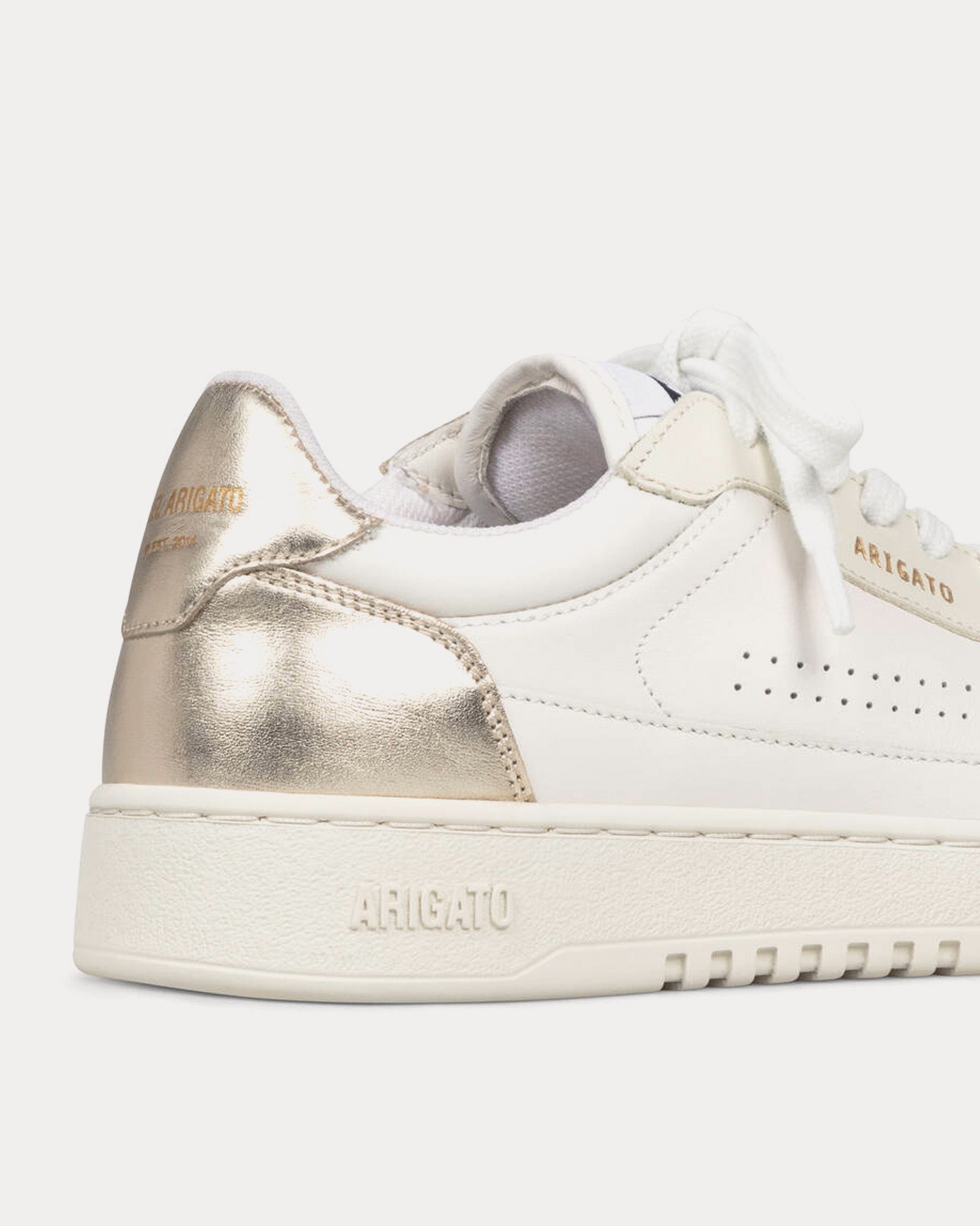 Axel Arigato Dice Lo White / Gold Low Top Sneakers - 3