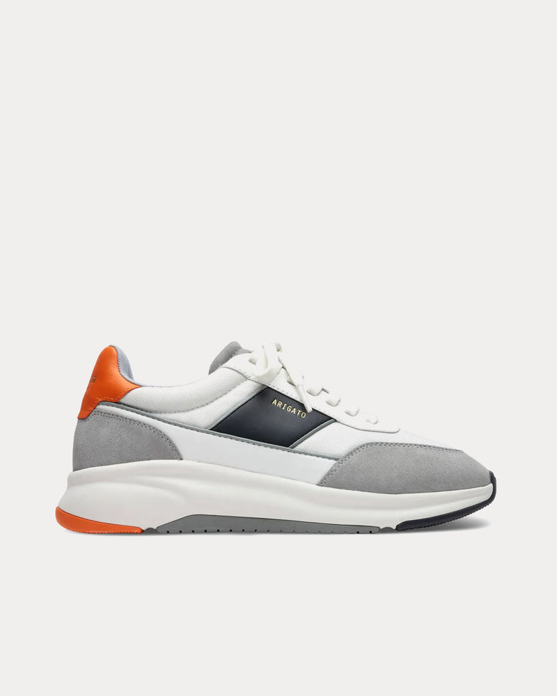 Axel Arigato Genesis Neo Grey / Orange Low Top Sneakers - 1