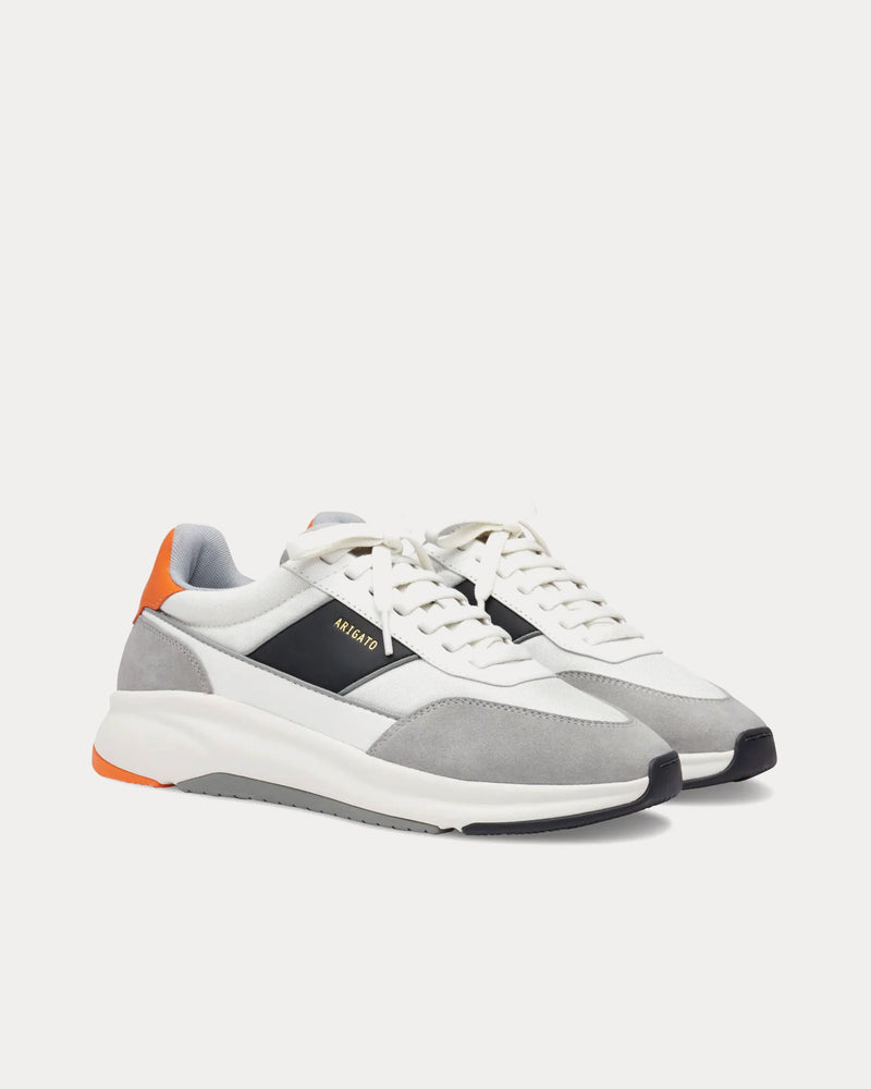 Axel Arigato Genesis Neo Grey / Orange Low Top Sneakers - 3