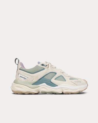 Axel Arigato Satellite Runner Off White / Green Low Top Sneakers