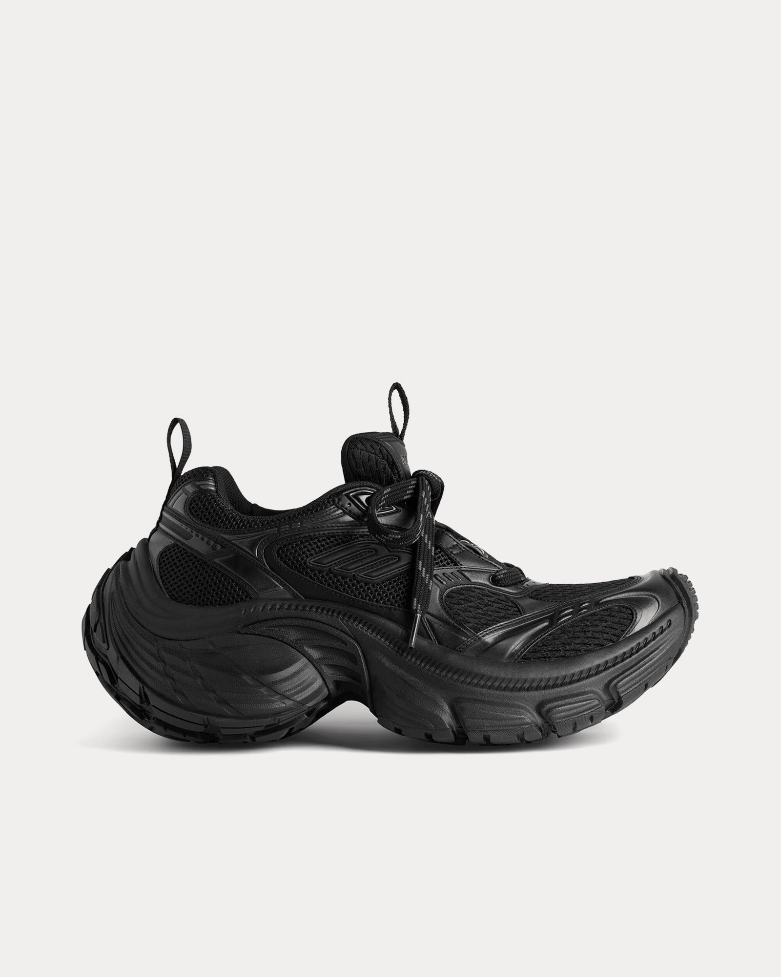 Balenciaga 10XL Mesh, TPU & Rubber Black Low Top Sneakers - 1