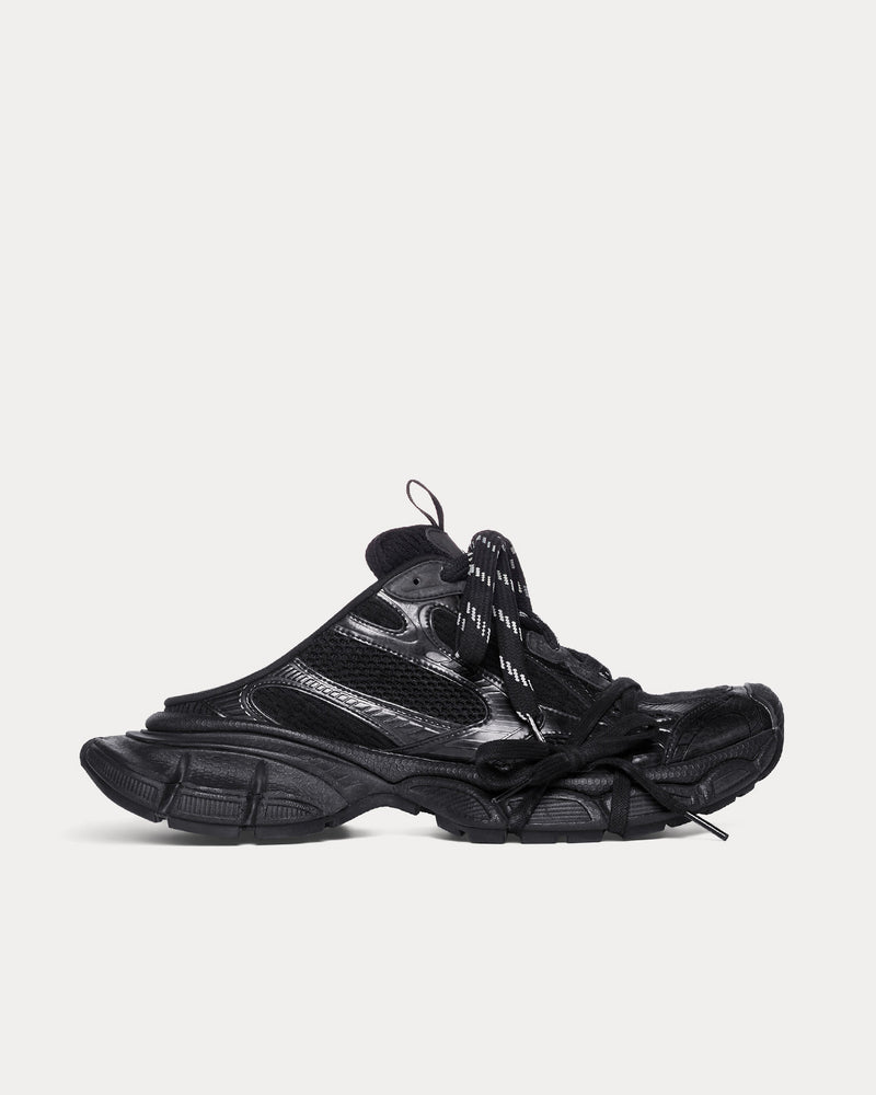 Balenciaga 3XL Mesh & Polyurethane Black Mules - 1