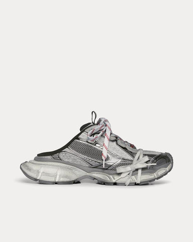 Balenciaga 3XL Mesh & Polyurethane Grey Mules