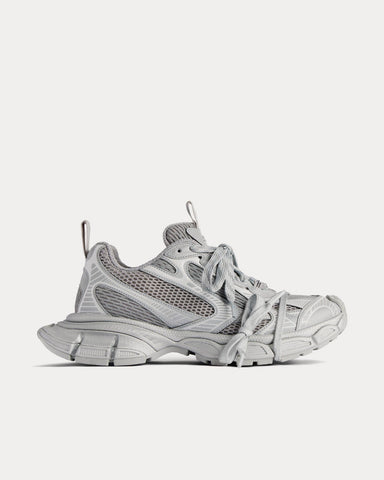 Balenciaga 3XL Reflective Mesh & Polyurethane Grey Low Top Sneakers