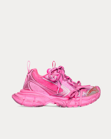 Balenciaga 3XL Mesh & Polyurethane Pink Low Top Sneakers