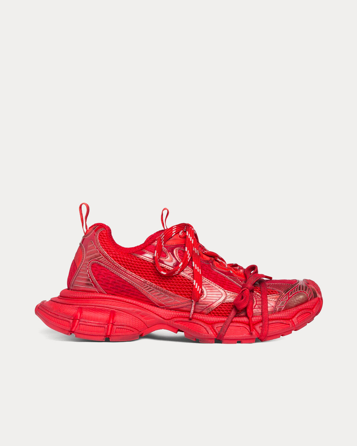 Red balenciaga hot sale low