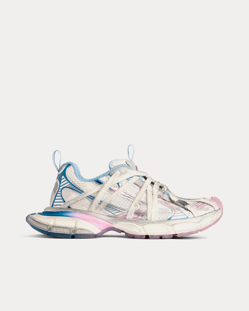 Balenciaga 3XL Extreme Laces B White / Grey / Blue / Pink Low Top Sneakers - 1