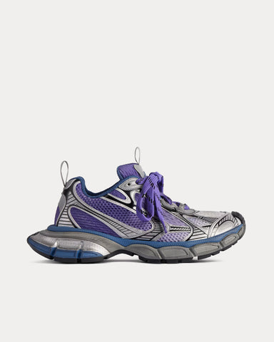 Balenciaga 3XL Gradient Mesh & Polyurethane Purple / Grey / Navy Low Top Sneakers