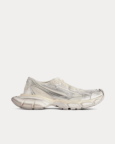 Balenciaga 3XL Polyurethane & Polyester Eggshell Slip On Sneakers