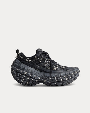 Balenciaga Bouncer Screw with Piercings Black Low Top Sneakers