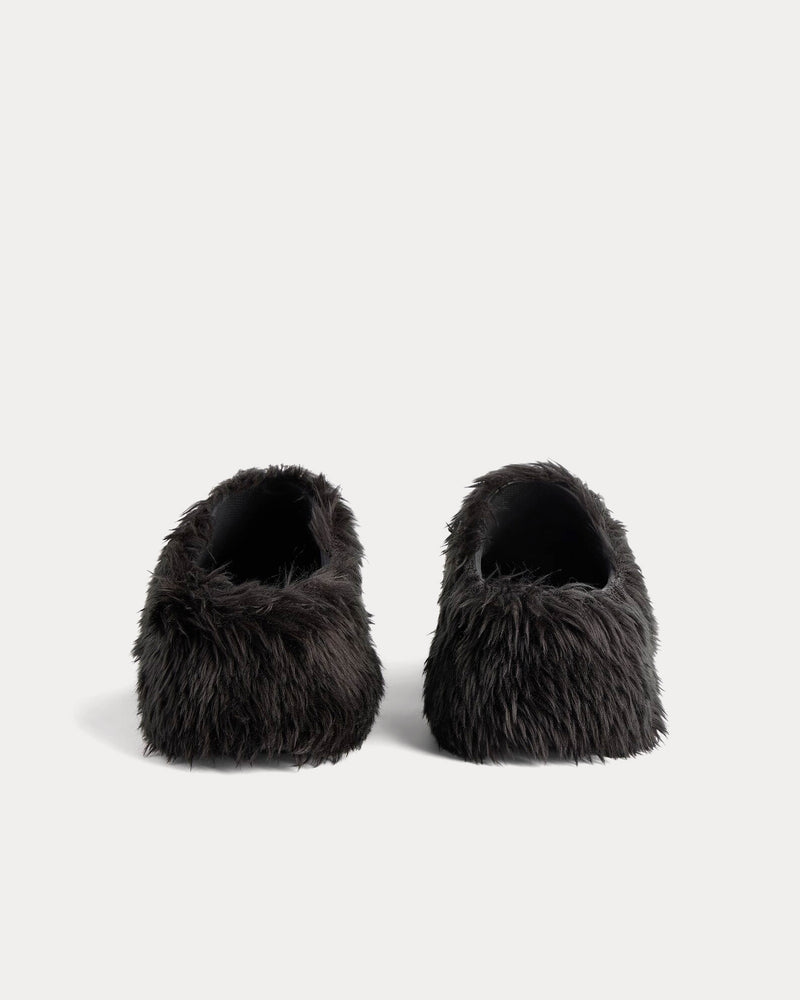 Balenciaga x Crocs Fake Fur Black Mules - 3