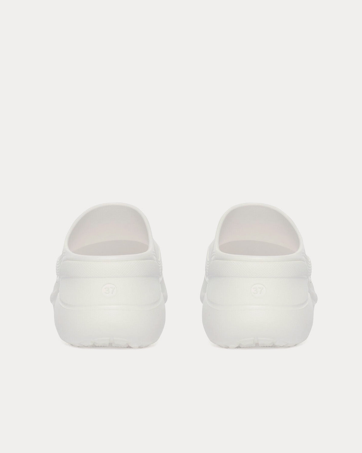 Balenciaga x Crocs Rubber Mule White Slip Ons - 3