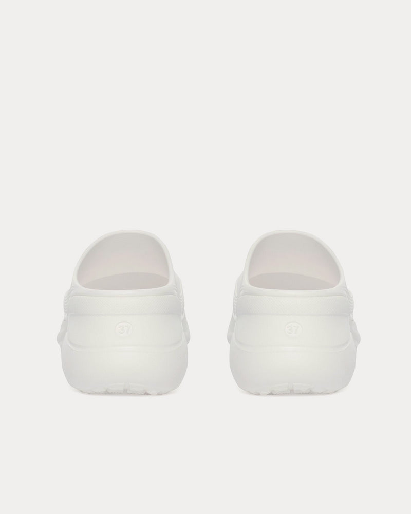 Balenciaga x Crocs Rubber Mule White Slip Ons - 3