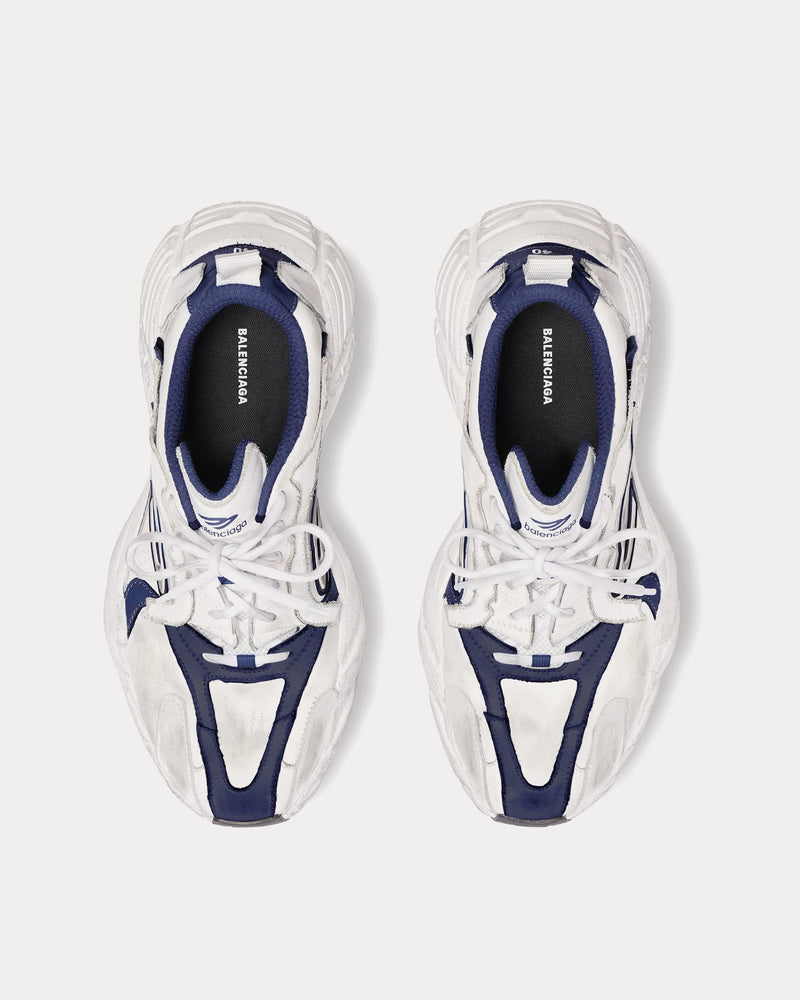 Balenciaga Monday Shoe Navy / White Low Top Sneakers - 2