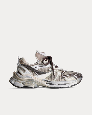 Balenciaga Runner 2.0 Mesh & Polyurethane Beige Low Top Sneakers