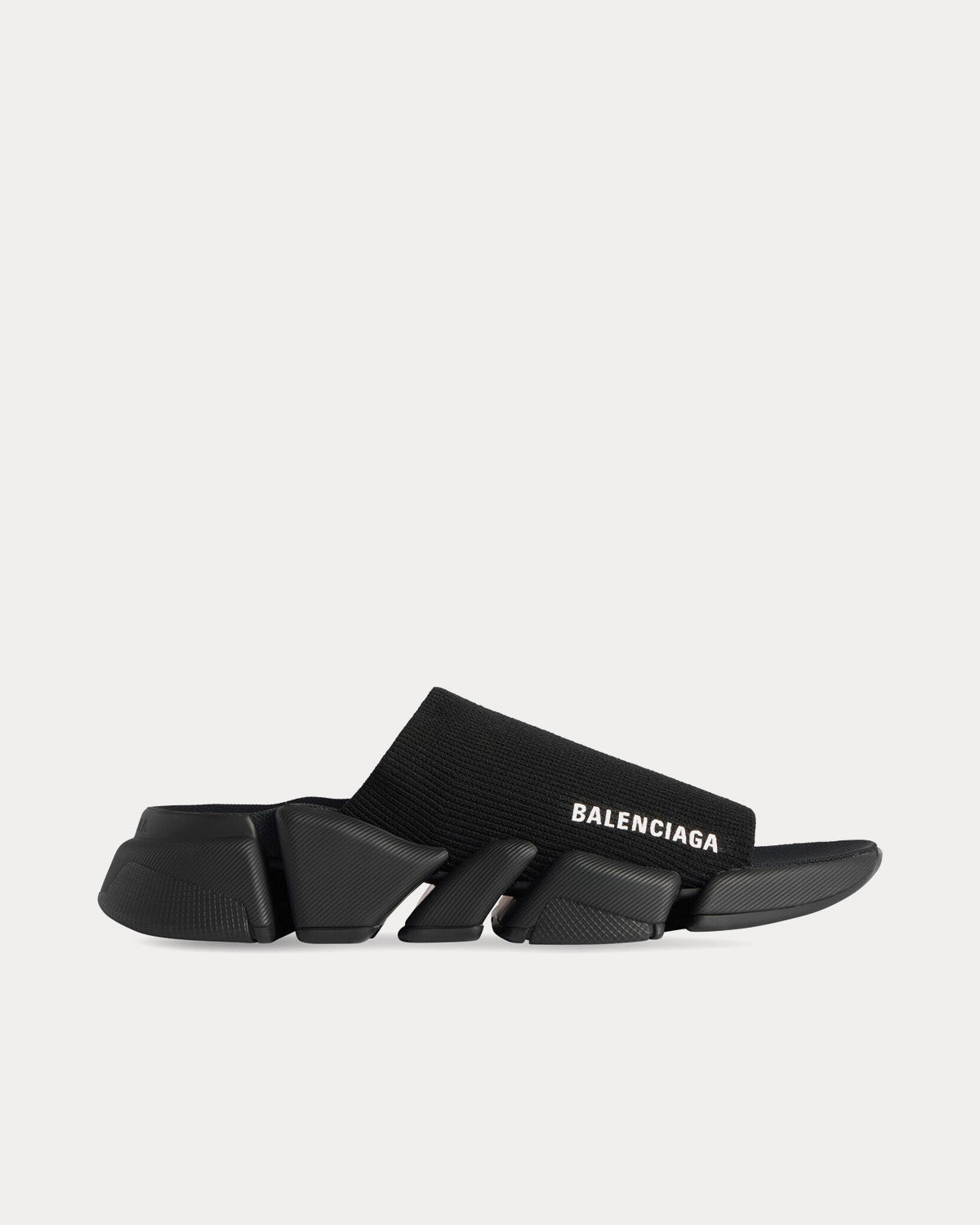 Balenciaga Speed 2.0 Recycled Knit Black Slides - 1