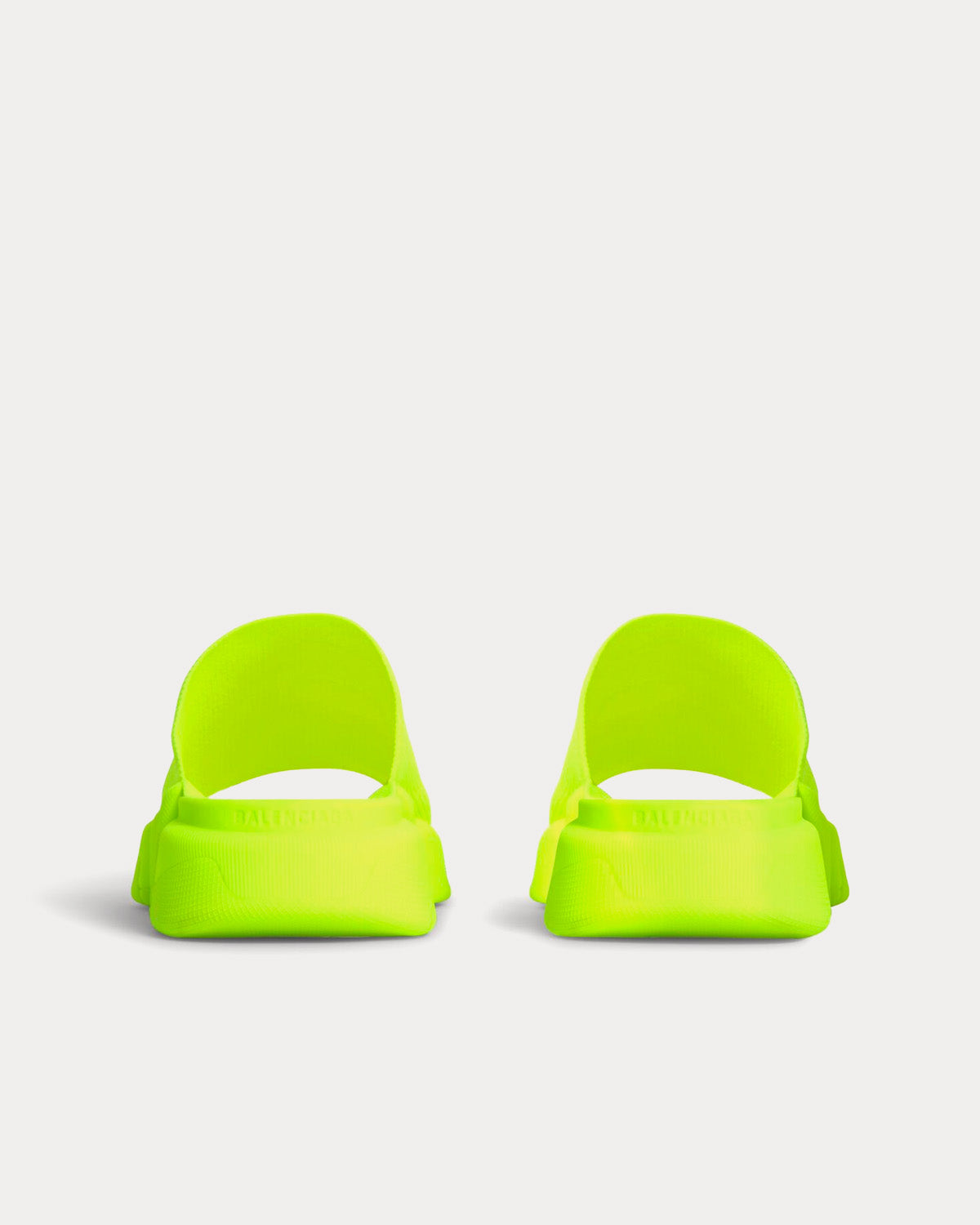 Balenciaga Speed 2.0 Recycled Knit Neon Yellow Slides - 4