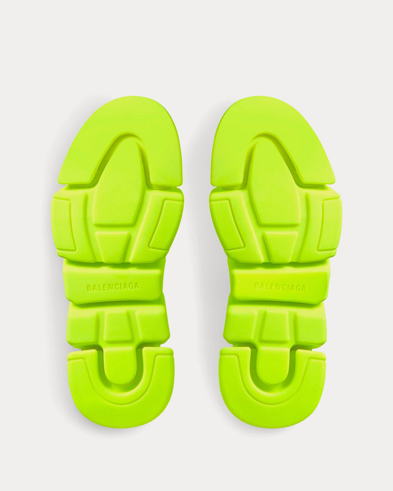 Balenciaga Speed 2.0 Recycled Knit Neon Yellow Slides - 5