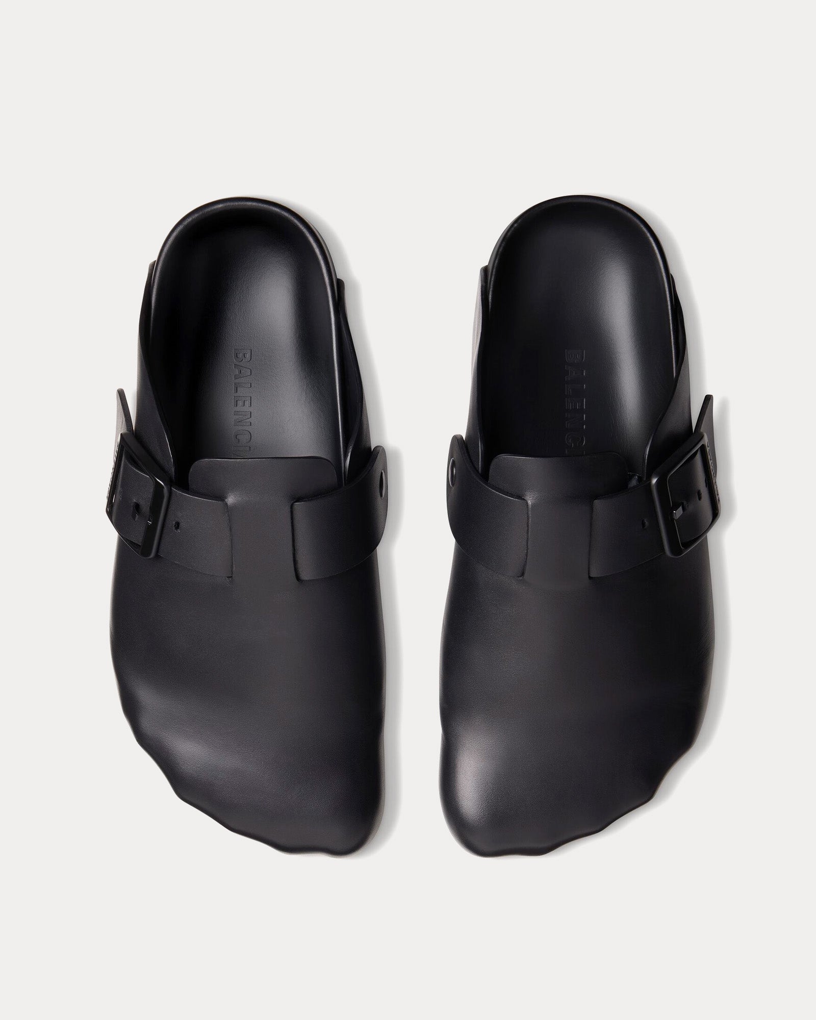 Balenciaga Sunday Matte Calfskin Black Mules - 2