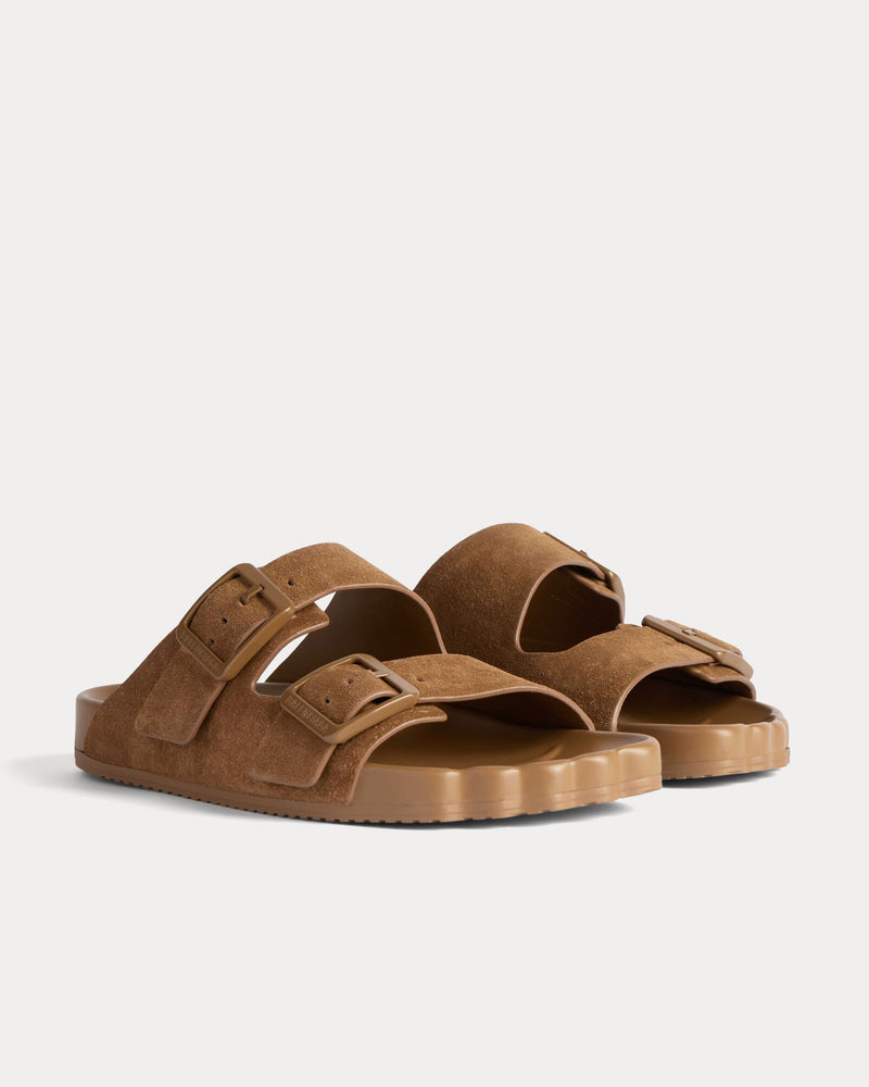 Balenciaga Sunday Suede Calfskin Light Brown Sandals - 3