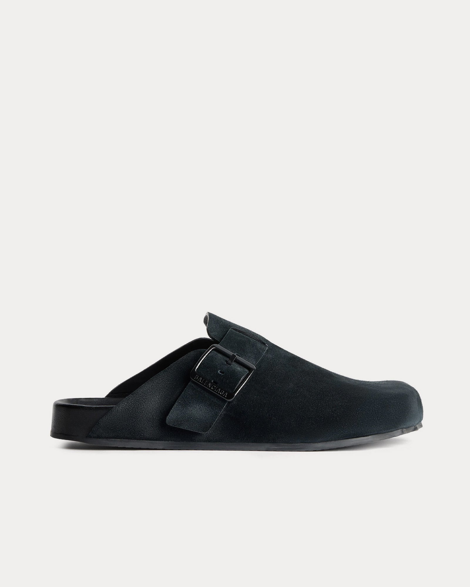 Balenciaga Sunday Suede Calfskin Black Mules - 1