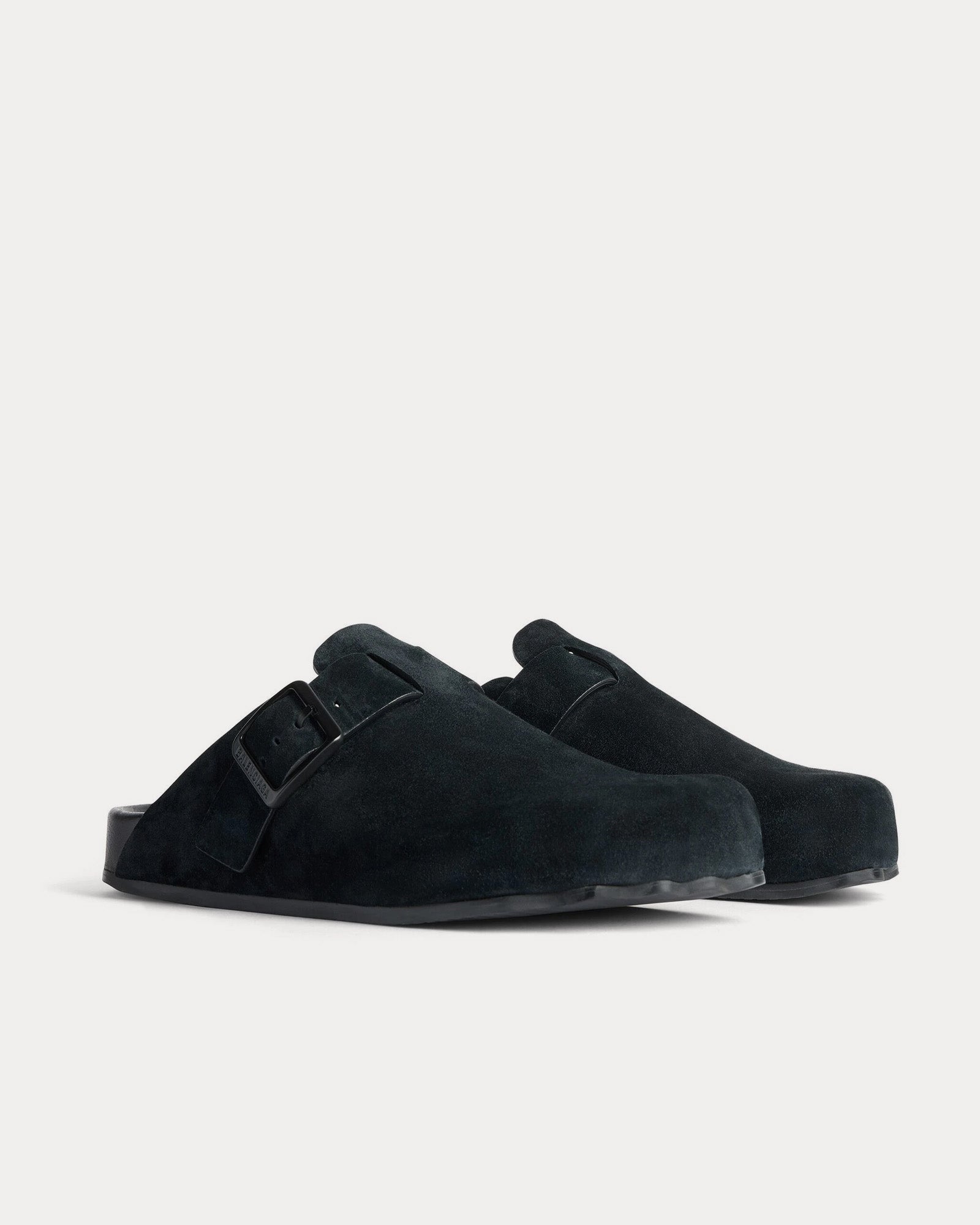 Balenciaga Sunday Suede Calfskin Black Mules - 2