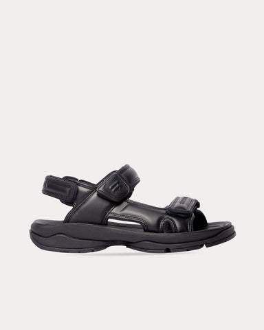 Balenciaga Tourist Technical Material Black Sandals