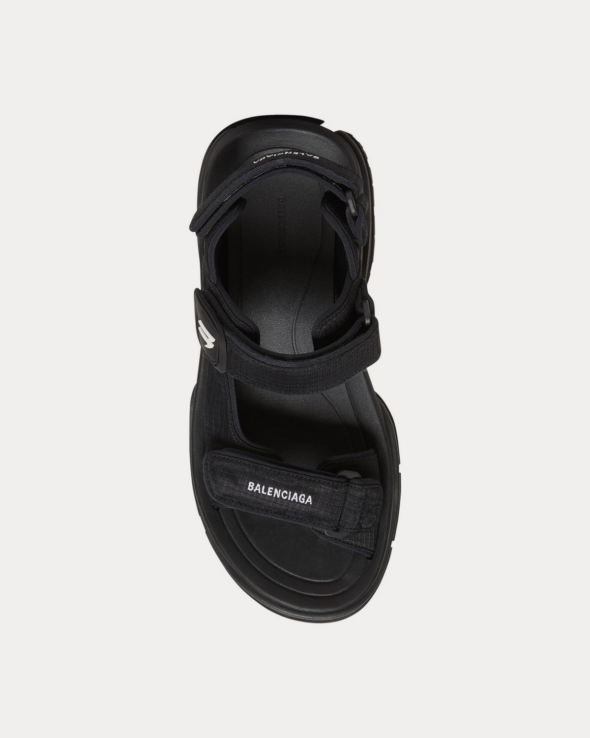 Balenciaga Tourist Technical Material Black Sandals - 2