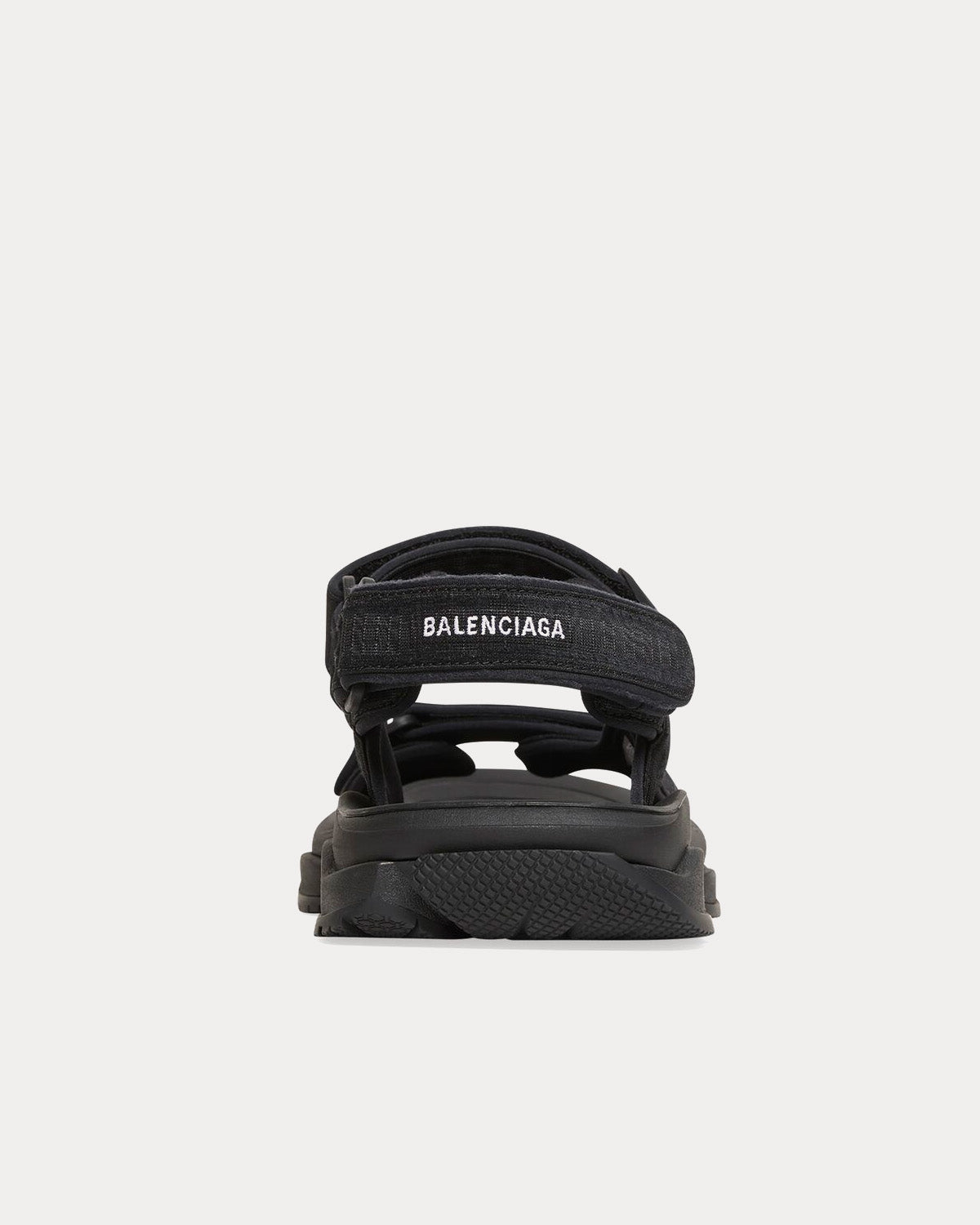 Balenciaga Tourist Technical Material Black Sandals - 3