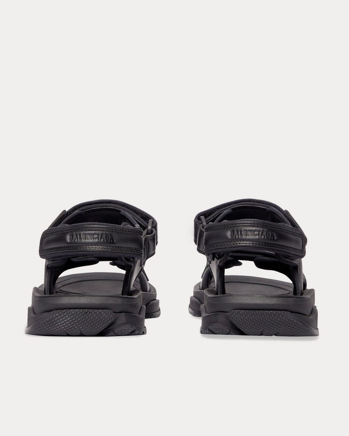 Balenciaga Tourist Technical Material Black Sandals - 3