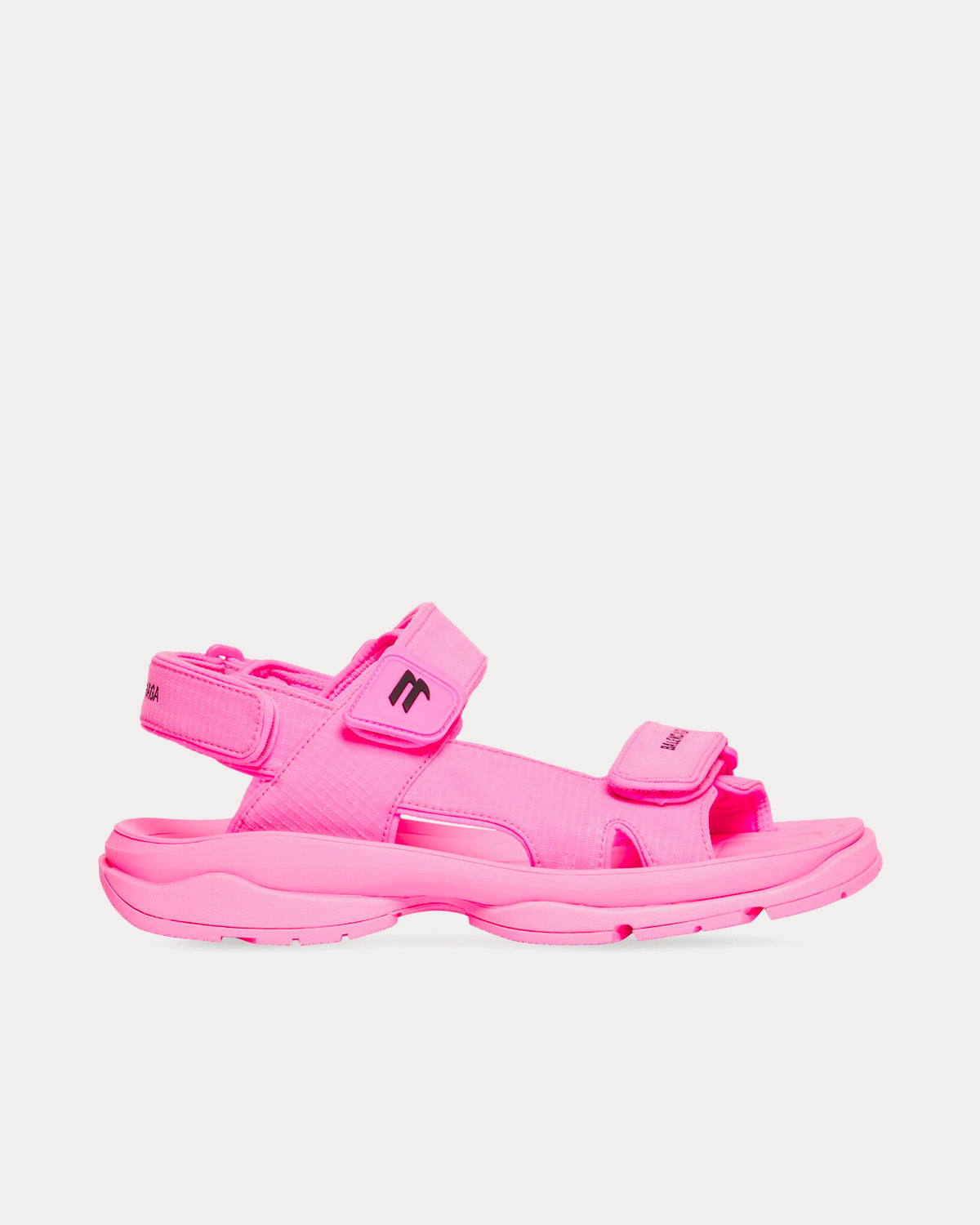 Balenciaga Tourist Technical Material Neon Pink Sandals - 1