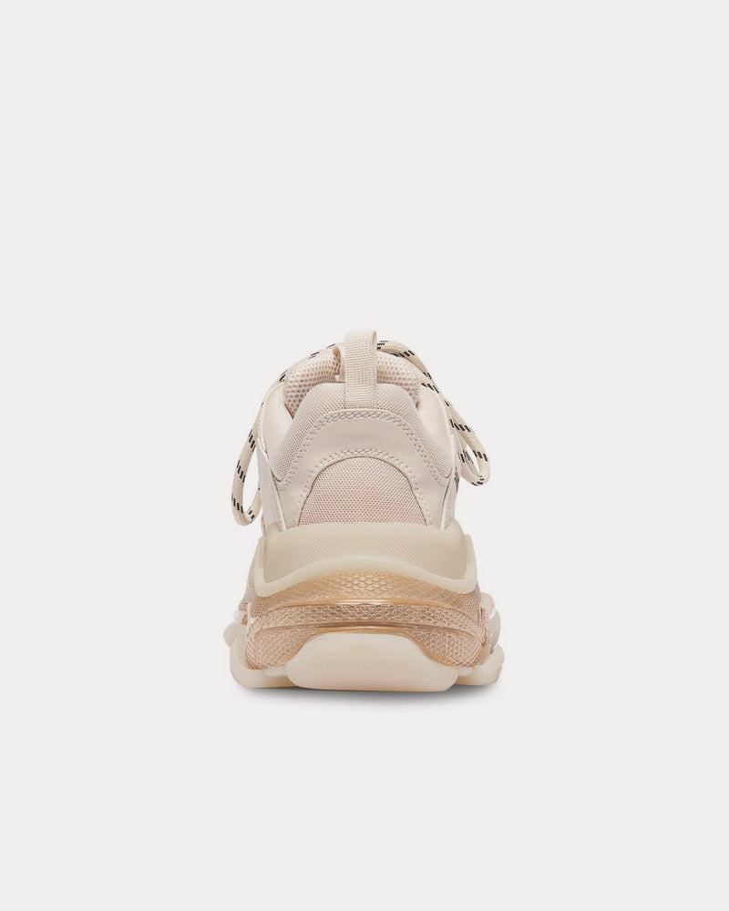 Balenciaga Triple S Clear Sole with Double Foam & Mesh Off White Low Top Sneakers - 3