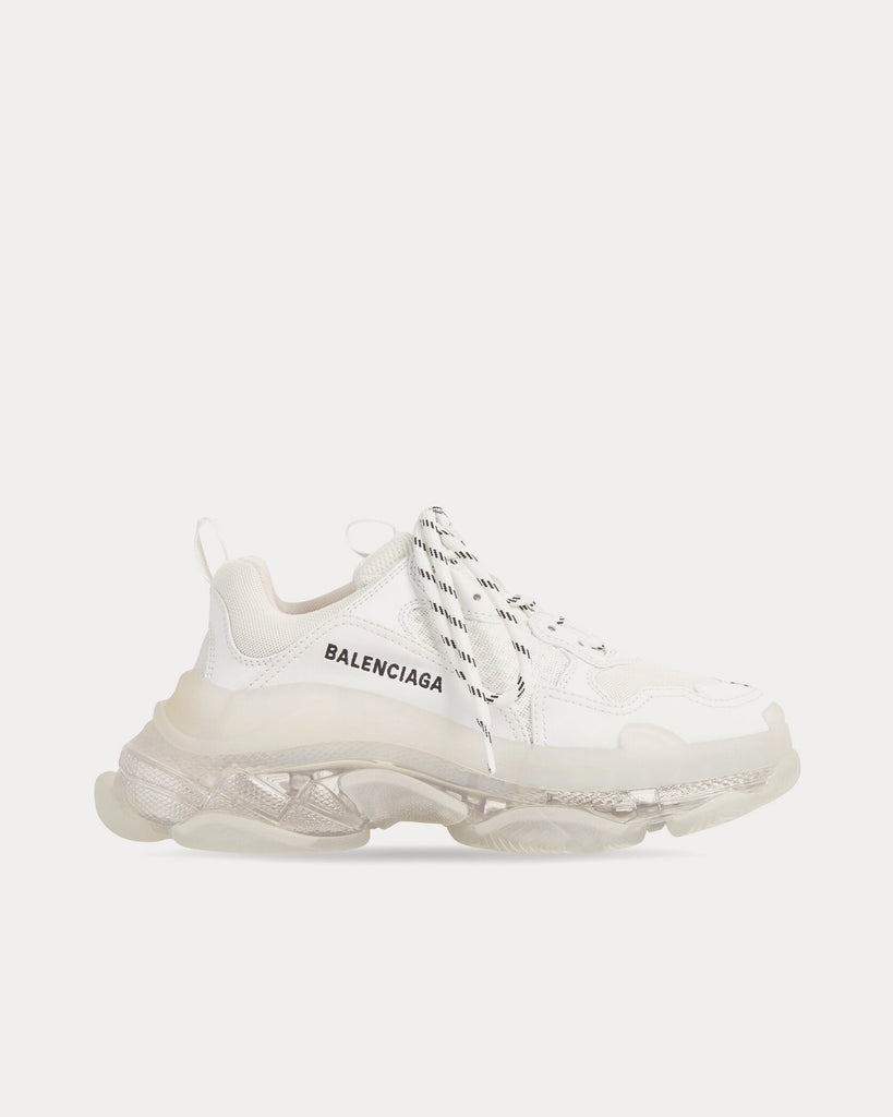 Balenciaga Triple S Clear Sole with Double Foam & Mesh White Low