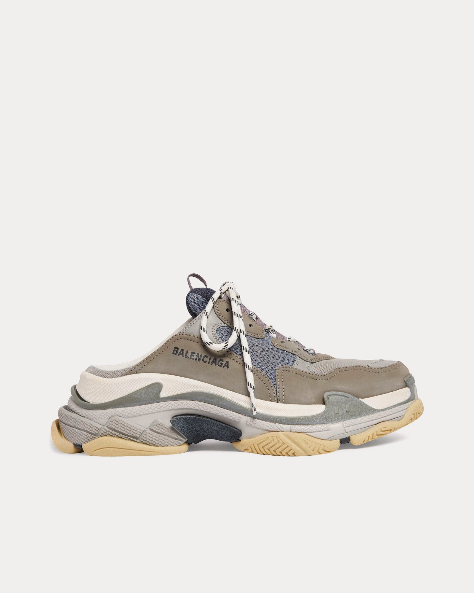 Balenciaga triple s grey white best sale