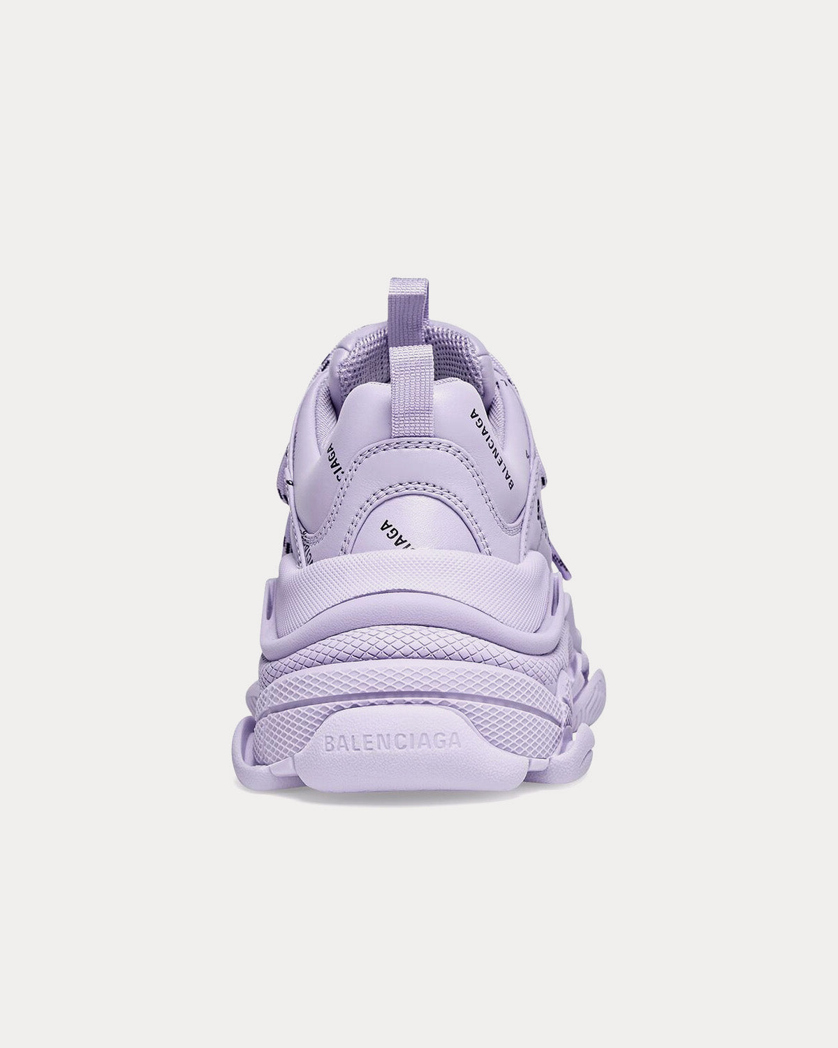 Balenciaga Triple S Allover Logo Lilac Low Top Sneakers - 3