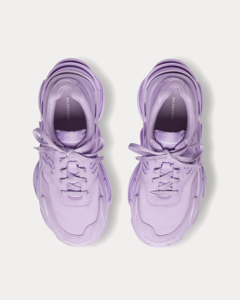 Balenciaga Triple S Recycled Nylon & Technical Material Lilac Low Top Sneakers - 2