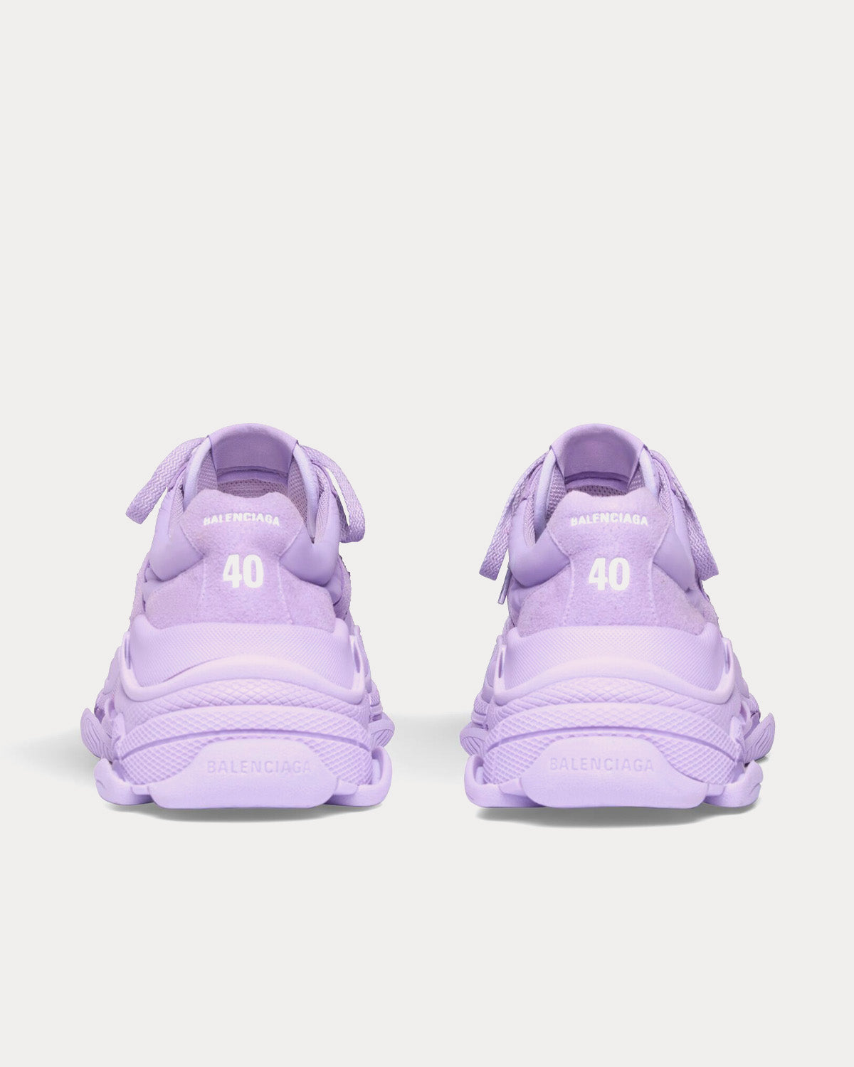 Balenciaga Triple S Recycled Nylon Technical Material Lilac Low Top Sneakers Sneak in Peace