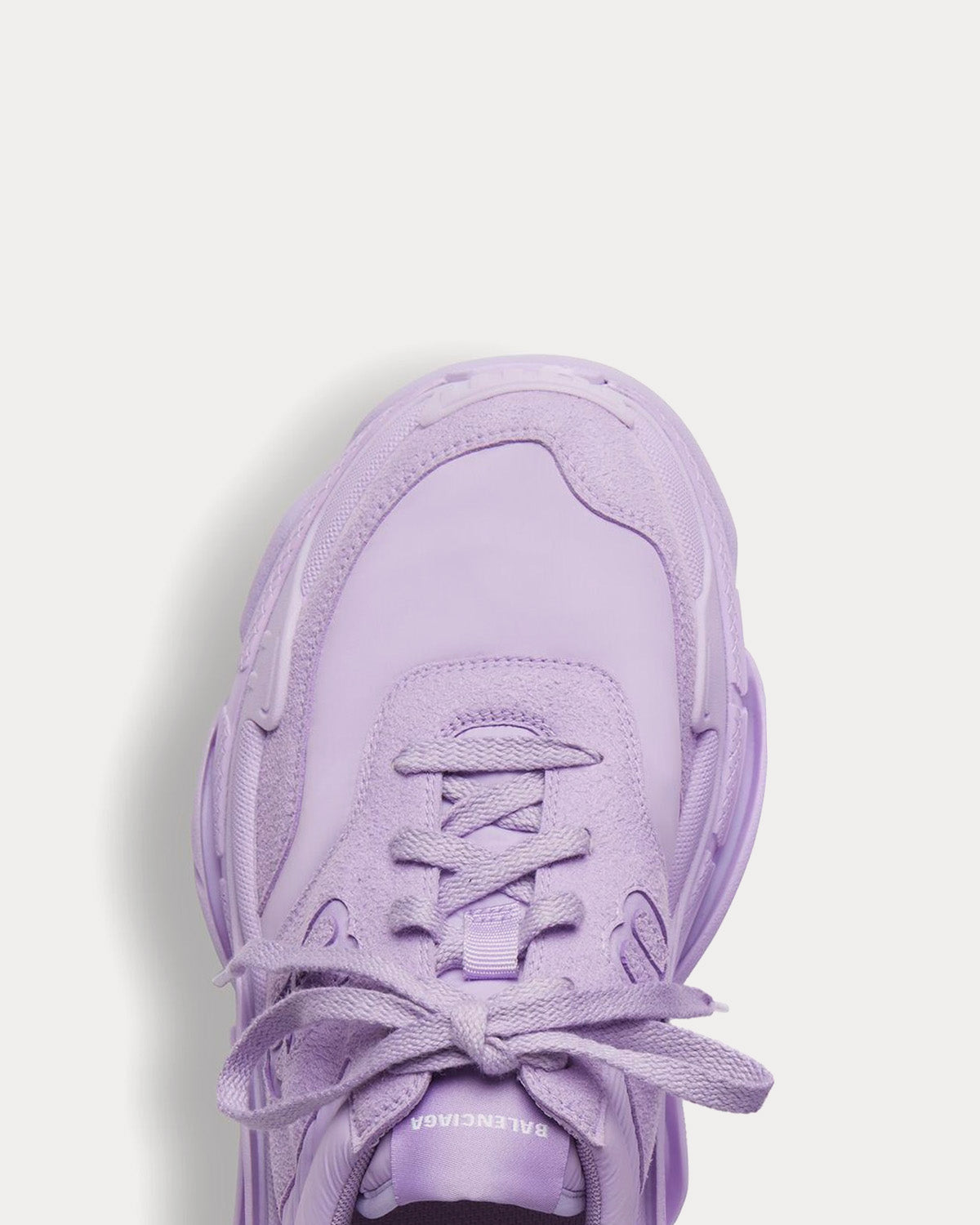 Balenciaga Triple S Recycled Nylon & Technical Material Lilac Low Top Sneakers - 6